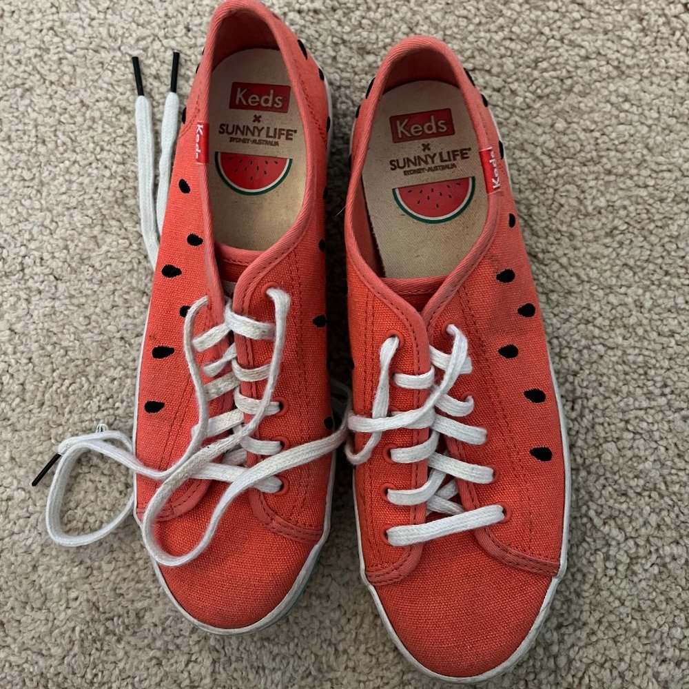 Keds + SunnyLife *Watermelon* Kickstart Sneaker | Gently Used | 6.5 | EUC - Picture 10 of 16